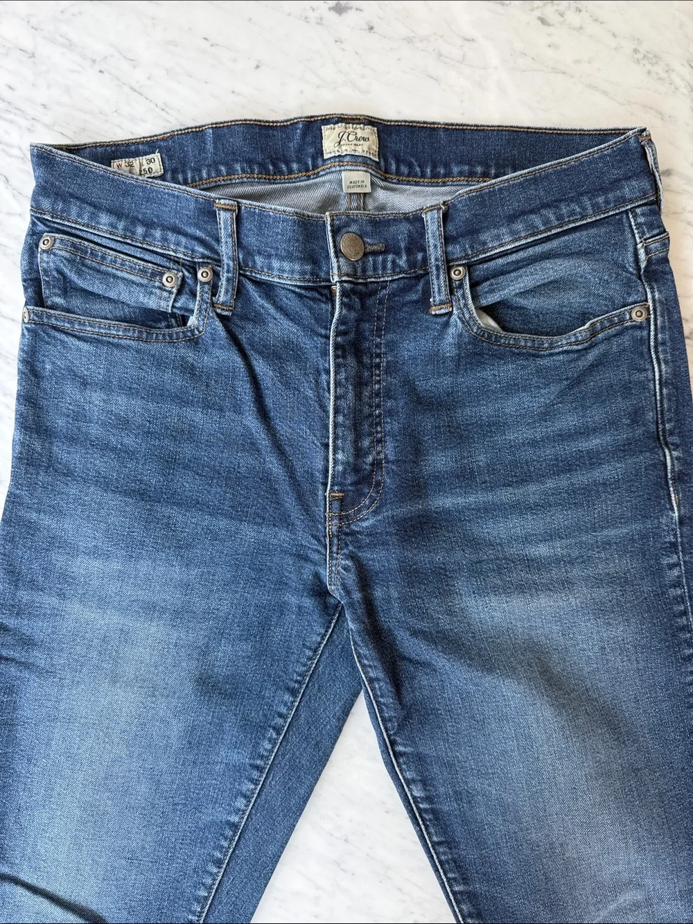 J.Crew Men’s 250 Stretch Slim Tapered Jeans W32 L30